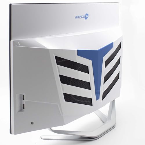SIMPLETEK All in One AiO 27" FHD Curved Windows 11 i5 bis 2.30GHz 8GB RAM 480GB SSD Maus Wireless Tastatur inklusive Webcam PC Gaming Curved Streaming Home Arbeit Computer für Jungen Bild 7