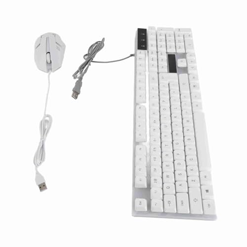Ausla Tastatur- und Maus-Kombination, Kabelgebundenes RGB-Tastatur- und Maus-Set mit Hintergrundbeleuchtung und 104 Tasten für Gaming und Bürogebrauch Bild 5
