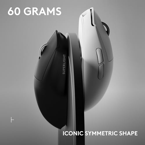 Logitech G PRO X Superlight 2 SE Wireless Gaming Maus, 60g Professionelle Maus mit 5 programmierbaren Tasten, 44K DPI-Sensor, 888+ IPS, 1kHz Berichtsgeschwindigkeit, USB-C Aufladen für PC/Mac - Rot Bild 7