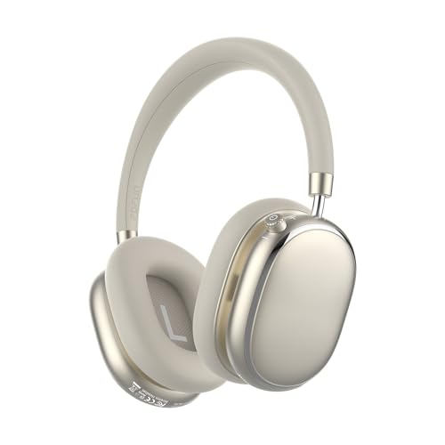 NC95 Kopfhörer Kabellos Bluetooth 6.0,Hybrid Noise Cancelling Kopfhörer mit Drehknopf,120+ Stunden Spielzeit,EQ Personalisierung per App,Geeignet für Reisen und Training (Sternenlicht) Bild 1