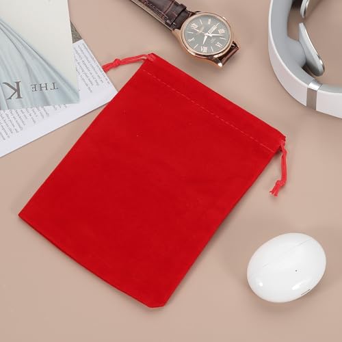 PATIKIL Bluetooth Kopfhörer Tasche 2 Stück 7x5 cm Reise Kopfhörer Aufbewahrungstasche Weicher Kordelzug Für Over-Ear Kopfhörer Gaming Headset Grau Bild 4