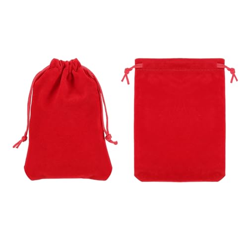 PATIKIL Bluetooth Kopfhörer Tasche 2 Stück 15x10 cm Reise Kopfhörer Tragetasche Weicher Zugbeutel Für Over-Ear Kopfhörer Gaming Headset Rot Bild 1