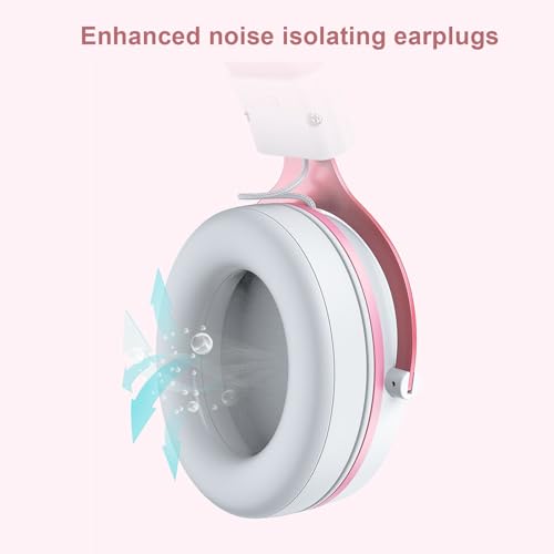 GOWENIC Gaming-Headset, Kabelgebunden, RGB-Leucht-Over-Ear-Kopfhörer mit Mikrofon für PC-Gaming, Geräuschreduzierung, Geeignet für Gamer, Aluminium, Schwarz, 1 Set (Weiß-Rosa mit Katzenohren-Dekor) Bild 4