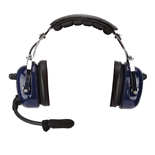 Akozon Allgemeine Luftfahrt-Headset, Dual-Plug-Pilotenkopfhörer mit 3,5 Mm Rauschunterdrückung für Piloten Bild 1