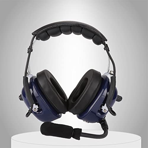 Akozon Allgemeine Luftfahrt-Headset, Dual-Plug-Pilotenkopfhörer mit 3,5 Mm Rauschunterdrückung für Piloten Bild 4