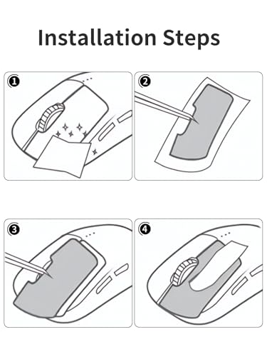 1 Set Mouse Anti-Slip Grip Tape für Razer Basilisk V3 Pro, Schweißbeständig, Einfach zu bedienen, Selbstklebendes Design, Professionelle Mäuse Upgrade Kit,Rot Schneeflockenmuster Bild 6