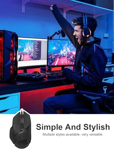 1 Set Mouse Anti-Slip Grip Tape für Razer Basilisk V3 Pro, Schweißbeständig, Einfach zu bedienen, Selbstklebendes Design, Professionelle Mäuse Upgrade Kit,Schwarzes Schneeflockenmuster Bild 7