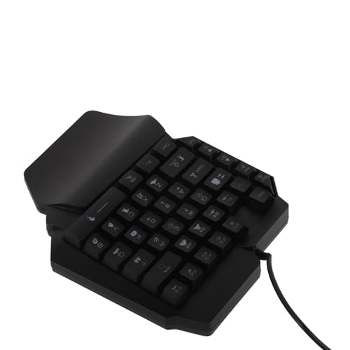 Cryfokt Halbhändige RGB-Gaming-Tastatur und -Maus-Kombination mit Mechanischem Plug-and-Play-Gaming-Tastaturkonverter für Gamer, ABS-Material Bild 2