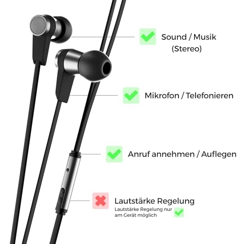 deleyCON USB C auf Klinke 3,5mm Audio Adapter für Kopfhörer/Musik/Telefonieren/Mikrofon - Handy, Smartphone, Tablet, Headset, Lautsprecher - für iPhone 17 16 15, iPad, Galaxy S26 S25 S24 A16 A56 Bild 2
