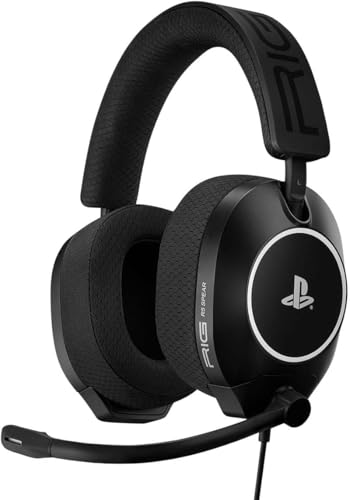 Sony R5 Pro HS Kabelgebundenes Gaming-Headset, Schwarz, offiziell lizenziert für PS5, PS4-kompatibel. Kabelgebundenes Headset mit 3,5-mm-Klinkenstecker. Bild 1