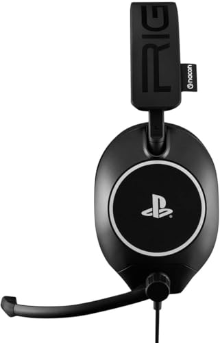 Sony R5 Pro HS Kabelgebundenes Gaming-Headset, Schwarz, offiziell lizenziert für PS5, PS4-kompatibel. Kabelgebundenes Headset mit 3,5-mm-Klinkenstecker. Bild 4
