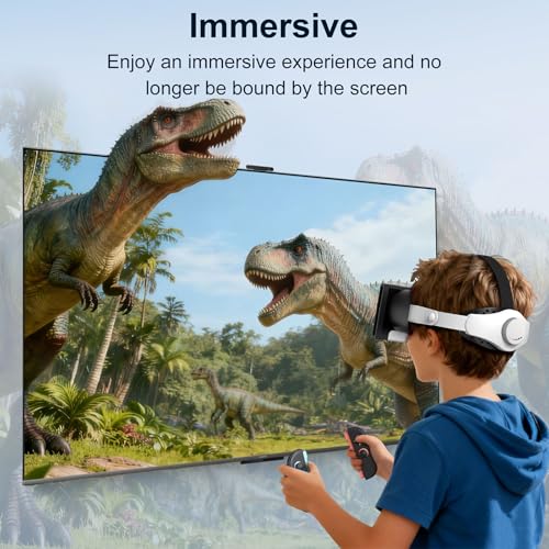VR Headset für Nintendo Switch 2 (2025) Verbesserte Virtual Reality VR Brille 3D Brille mit Pupillen- und Objektabstand Einstellbare HD-Objektive und komfortables Elite Edition Kopfband Bild 2