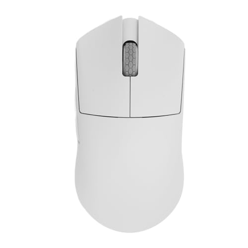 WINH Gaming Maus, ergonomische Maus, 30.000 DPI, Auflösung 55 G, leichtes Design, 2,4 g, USB-C-Modus BT5.0, für PC, Laptop, Weiß Bild 2