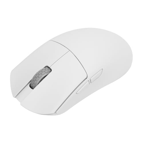 WINH Gaming Maus, ergonomische Maus, 30.000 DPI, Auflösung 55 G, leichtes Design, 2,4 g, USB-C-Modus BT5.0, für PC, Laptop, Weiß Bild 3
