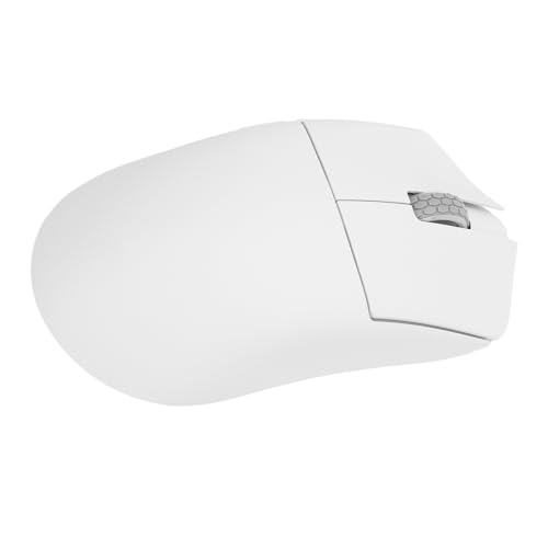 WINH Gaming Maus, ergonomische Maus, 30.000 DPI, Auflösung 55 G, leichtes Design, 2,4 g, USB-C-Modus BT5.0, für PC, Laptop, Weiß Bild 6