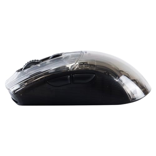 Transparente kabellose Gaming-Maus,wiederaufladbar mit farbenfroher RGB-Hintergrundbeleuchtung,5 DPI-Stufen, leisem Klick und komfortablem, ergonomischem Design für PC,Laptop und Laptop Bild 6