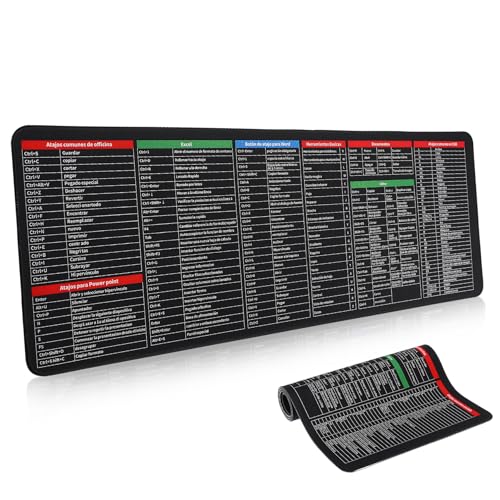 Cabilock Großes Mauspad Mit Shortcut Tasten 300 x 800 x 3mm rutschfeste Schreibtischunterlage Aus Silikon Für Tastatur Und Maus Geeignet Für Office Homeoffice Und Gaming Bild 1