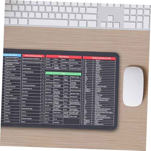 Cabilock Großes Mauspad Mit Shortcut Tasten 300 x 800 x 3mm rutschfeste Schreibtischunterlage Aus Silikon Für Tastatur Und Maus Geeignet Für Office Homeoffice Und Gaming Bild 5