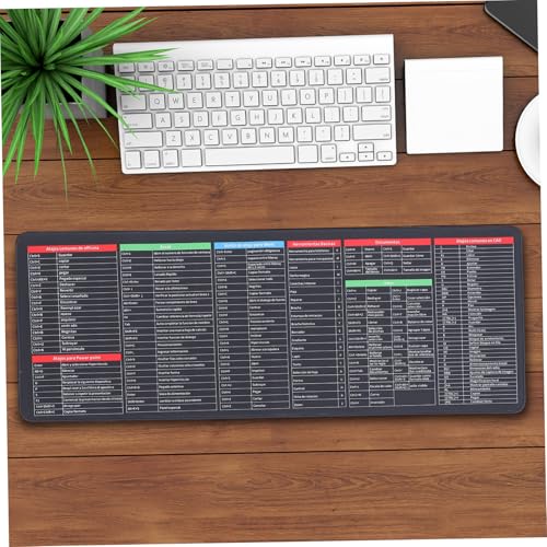 Cabilock Großes Mauspad Mit Shortcut Tasten 300 x 800 x 3mm rutschfeste Schreibtischunterlage Aus Silikon Für Tastatur Und Maus Geeignet Für Office Homeoffice Und Gaming Bild 6