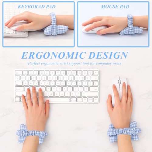 2 Pcs Ergonomische Maus-Handgelenkauflage, Mouse Wrist Rest, Handauflage Tastatur, Handballenauflage Tastatur, Weiche Handgelenkstütze Für Laptop, Computer, Schreibtisch, Bürobedarf Bild 4