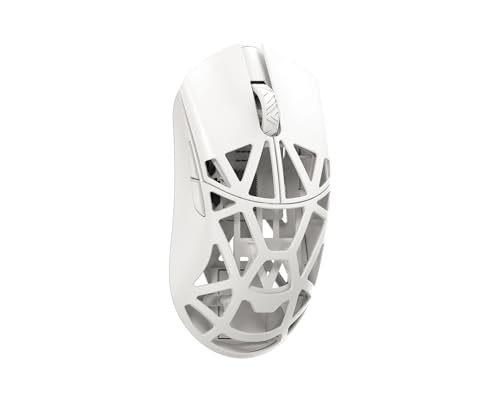 wlmouse Beast X Pro – Magnesium Gaming-Maus, ultraleicht, 41 g, Solid Sides, 125-8000 Hz, Optische Omron-Schalter, 8 K Dongle inklusive (weiß) Bild 1