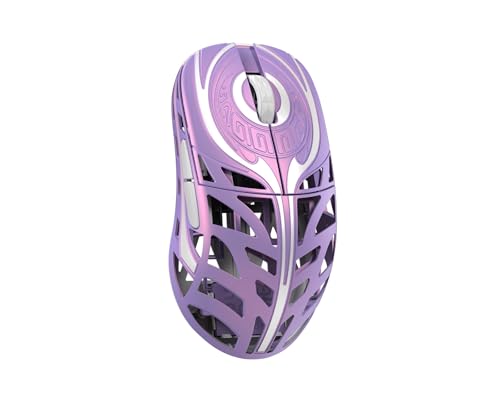 wlmouse Strider – Kabellose Gaming-Maus, ultraleicht, Magnesium, 45 g, 125–8000 Hz, Optische Omron-Schalter, 8 K Dongle inklusive (Violett) Bild 1