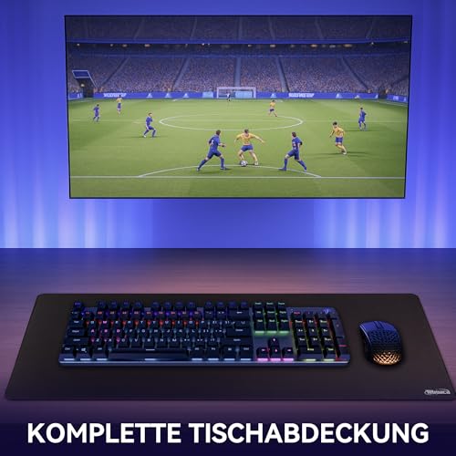 Black Gaming Mousepad, 900x400mm XXL Desk Mat, Dominator Pro, Maximize Precision, Control, and Speed Bild 2