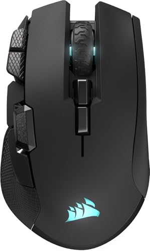 Corsair IRONCLAW Wireless SE (2026) Gaming-Maus – 26,000 DPI, Ergonomisches Design für Größere Hände, 10 Programmierbare Tasten, für MOBA, FPS, MMO – Schwarz Bild 1