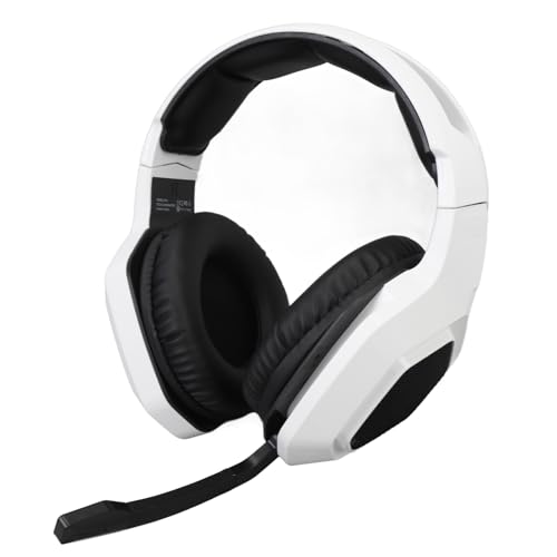 Bnineteenteam 2,4 G Wireless Gaming Headset PC Gaming -Kopfhörer mit Super -Latenz 50 mm Treibern für Switch Laptop Mobile Mac (White) Bild 3