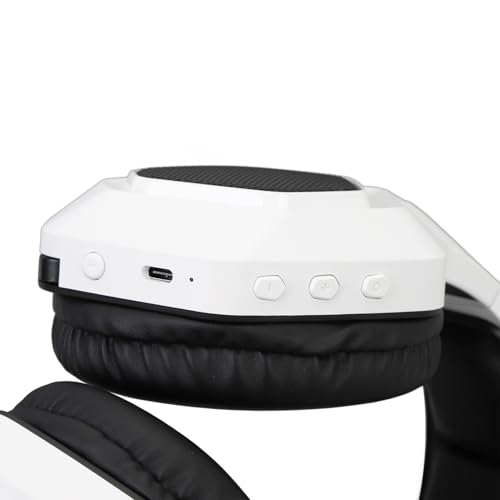 Bnineteenteam 2,4 G Wireless Gaming Headset PC Gaming -Kopfhörer mit Super -Latenz 50 mm Treibern für Switch Laptop Mobile Mac (White) Bild 7