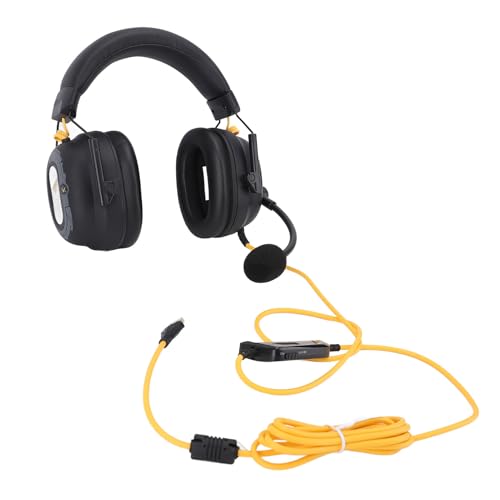 Acouto Kabelgebundenes USB-Gaming-Headset HiFi 7. Surround-Sound mit Geräuschunterdrückendem Mikrofon, Leichte Over-Ear-Kopfhörer, Weiß, Außerdem Neuer EQ, Lautstärke Freischalten Beim Gameplay. (#11) Bild 4
