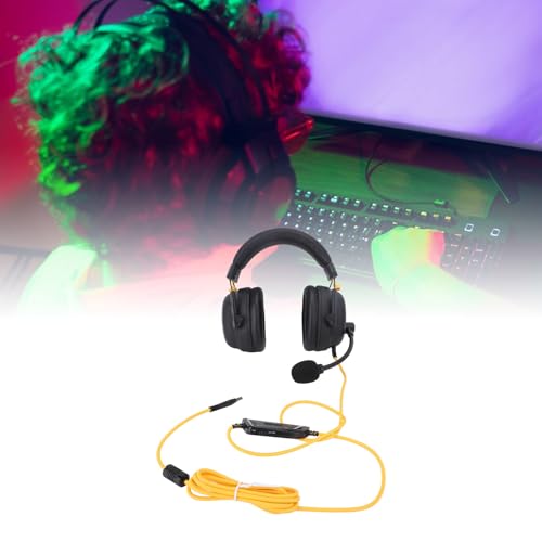 Acouto Kabelgebundenes USB-Gaming-Headset HiFi 7. Surround-Sound mit Geräuschunterdrückendem Mikrofon, Leichte Over-Ear-Kopfhörer, Weiß, Außerdem Neuer EQ, Lautstärke Freischalten Beim Gameplay. (#11) Bild 5