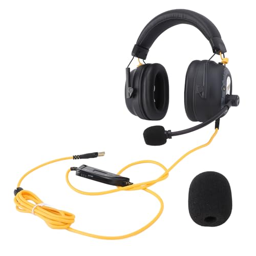 Acouto Kabelgebundenes USB-Gaming-Headset HiFi 7. Surround-Sound mit Geräuschunterdrückendem Mikrofon, Leichte Over-Ear-Kopfhörer, Weiß, Außerdem Neuer EQ, Lautstärke Freischalten Beim Gameplay. (#11) Bild 6