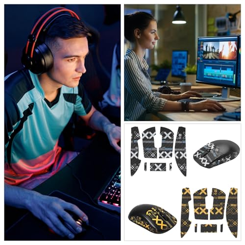 Mouse Grip Tape, Gaming Maus Zubehör Griffband Schweißabsorbierend Extrem Rutschfest Ultradünn Selbstklebend und Rückstandsfrei, Grip Tape Set kompatibel für Logitech G PRO X Superlight 2 Bild 7