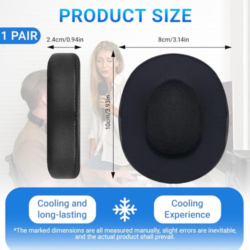 1 Paar Cooling-Gel Ohrpolster für SteelSeries Arctis 1/3/5/7/7+/7P/7P+/7X/7X+/9/9X/Pro/Prime(Passt Nicht zu Arctis Nova) Wireless Kopfhörer - Kühlgel Kopfhörer Ohrpolster Bild 2