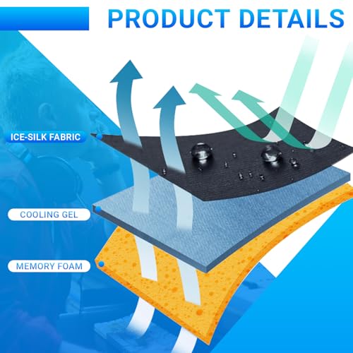 1 Paar Cooling-Gel Ohrpolster für SteelSeries Arctis 1/3/5/7/7+/7P/7P+/7X/7X+/9/9X/Pro/Prime(Passt Nicht zu Arctis Nova) Wireless Kopfhörer - Kühlgel Kopfhörer Ohrpolster Bild 3