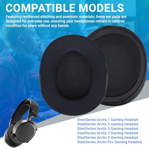 1 Paar Cooling-Gel Ohrpolster für SteelSeries Arctis 1/3/5/7/7+/7P/7P+/7X/7X+/9/9X/Pro/Prime(Passt Nicht zu Arctis Nova) Wireless Kopfhörer - Kühlgel Kopfhörer Ohrpolster Bild 5