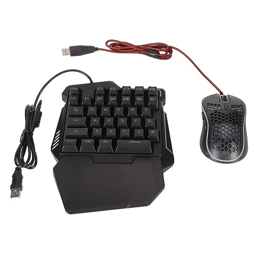 Tastatur- und Mauskonverter-Set für 4 Personen, Mobiler Gaming-Adapter mit RGB-Tastatur und -Maus, Plug-and-Play für Mehr Präzision Bild 1