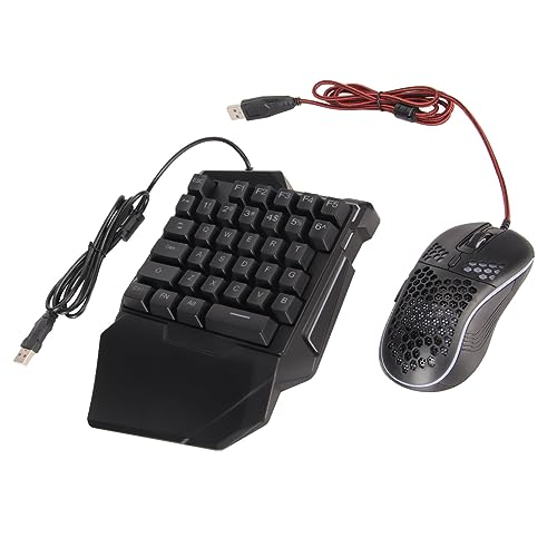Tastatur- und Mauskonverter-Set für 4 Personen, Mobiler Gaming-Adapter mit RGB-Tastatur und -Maus, Plug-and-Play für Mehr Präzision Bild 4