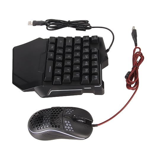 Tastatur- und Mauskonverter-Set für 4 Personen, Mobiler Gaming-Adapter mit RGB-Tastatur und -Maus, Plug-and-Play für Mehr Präzision Bild 5