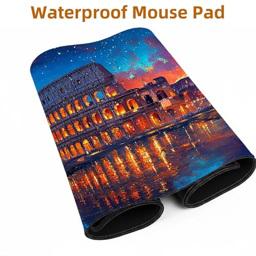 Mauspad Arena Gaming Mauspad XXL 100x40x0.3cm Wasserfest Schreibtischunterlage Sternenhimmel Genähte Kanten Antirutsch Gummibasis, Mauspad Gaming für Laptop Maus Herbstdeko Home Decoration FSBD-1142 Bild 5
