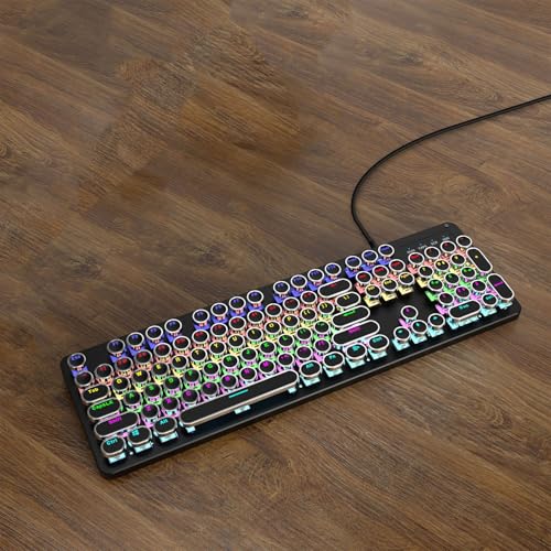 Mehrfarbige Hintergrundbeleuchtung Mechanische Tastatur Maus Hot Swap Fähiges Schaltdesign Haltbarkeit ABS Tastenkappen USB C Für PC LED Hintergrundbeleuchtung Gaming Tastatur Bild 3