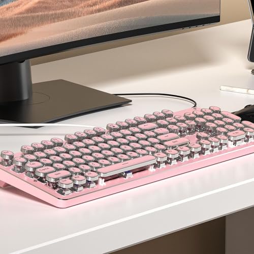 Mehrfarbige Hintergrundbeleuchtung Mechanische Tastatur Maus Hot Swap Fähiges Schaltdesign Haltbarkeit ABS Tastenkappen USB C Für PC LED Hintergrundbeleuchtung Gaming Tastatur Bild 5