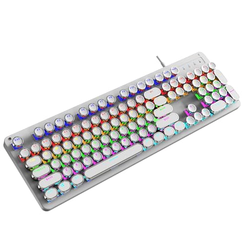 Mehrfarbige Hintergrundbeleuchtung Mechanische Tastatur Maus Hot Swap Fähiges Schaltdesign Haltbarkeit ABS Tastenkappen USB C Für PC LED Hintergrundbeleuchtung Gaming Tastatur Bild 6