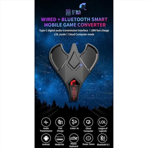 Lafeier M3 Plug and Paly Gamepad Mobile Controller Gaming Tastatur Maus Konverter Bluetooth 5.0 für Android/IOS Adapter Bild 5