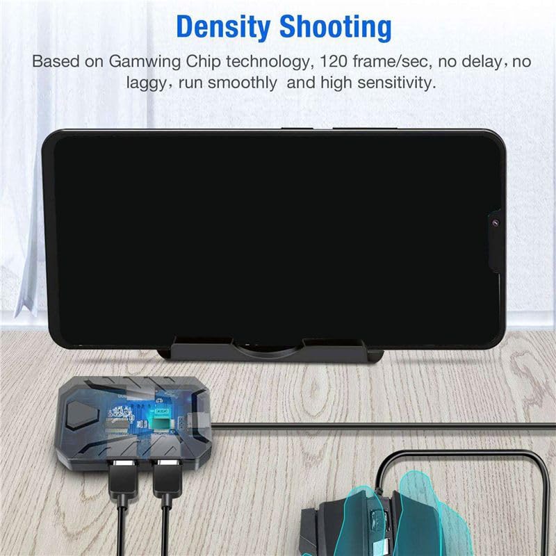 Tastatur- und Maus-Konverter, tragbarer mobiler Gaming-Adapter für Android-Handys (unterstützt kein iOS-System) Bild 2