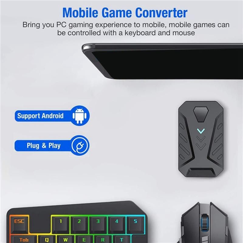 Tastatur- und Maus-Konverter, tragbarer mobiler Gaming-Adapter für Android-Handys (unterstützt kein iOS-System) Bild 3