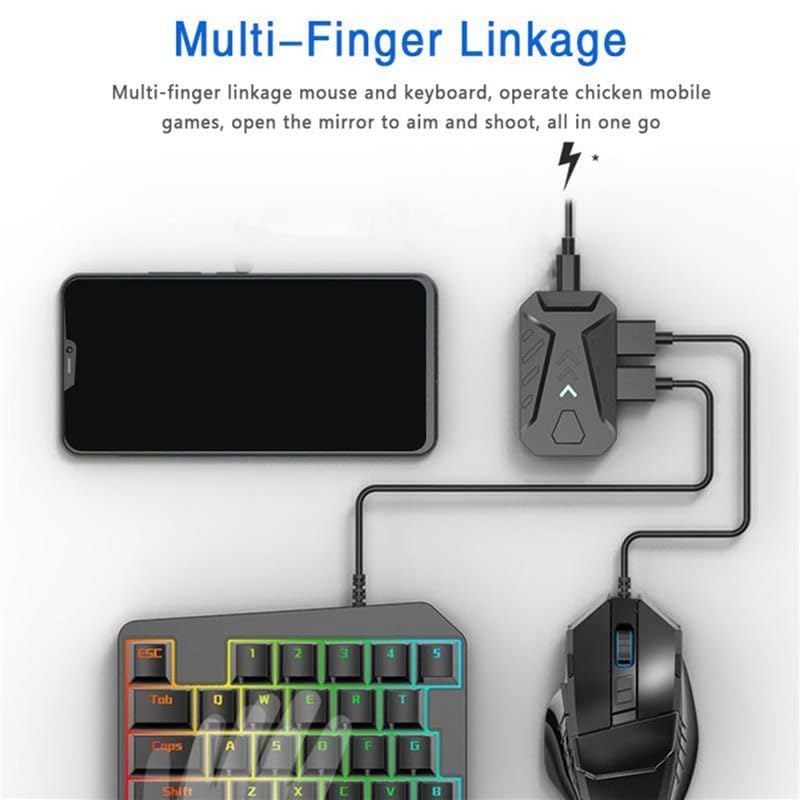 Tastatur- und Maus-Konverter, tragbarer mobiler Gaming-Adapter für Android-Handys (unterstützt kein iOS-System) Bild 4