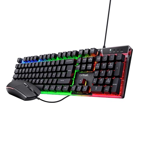 GXTrust 838 Azor Spanisches QWERTY-Layout Gaming Tastatur und Maus Set Bild 1