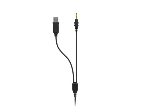 Genesis Neon 213 RGB Gaming Headset, Over-Ear Kopfhörer mit Mikrofon, 50mm Treiber, LED Beleuchtung, Lautstärkeregler am Hörer, 2X 3,5mm Klinke + USB, für PC, Schwarz Bild 6